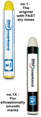 Solid Stick Paint Markers for heavy duty marking. Permanent Paint markers for all surfaces, glass, metal, plastic, wood -  Exceptional alternative, replacement for the discontinued Dixon RediPaint Paintmarker / Paintstick